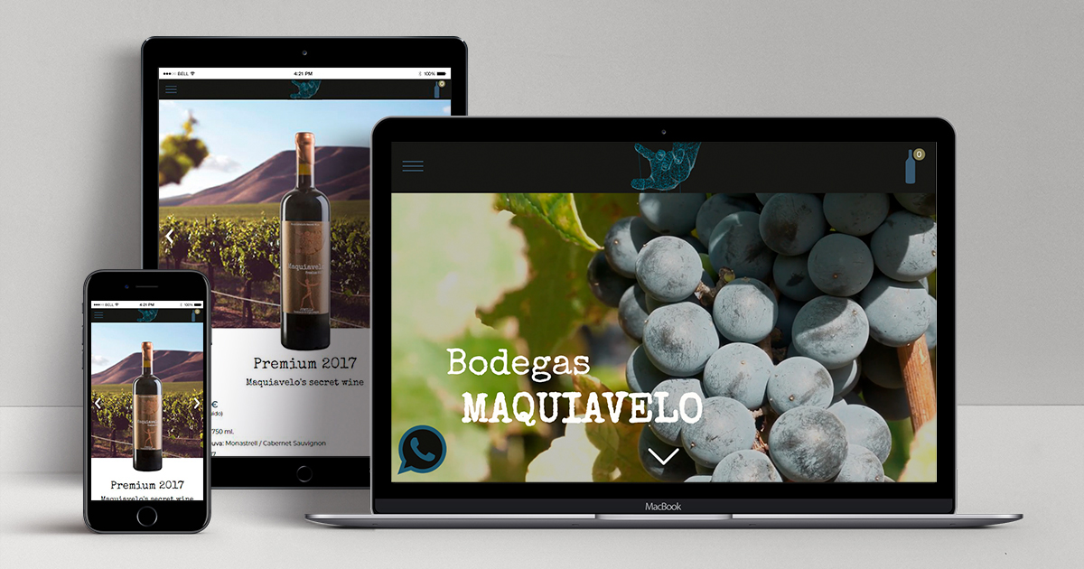 Nueva web de Bodegas Maquiavelo